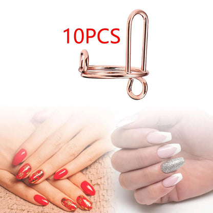 NovaGlow™ Adjustable Nail Rings – The 10-Piece Halal Mani-Alternative