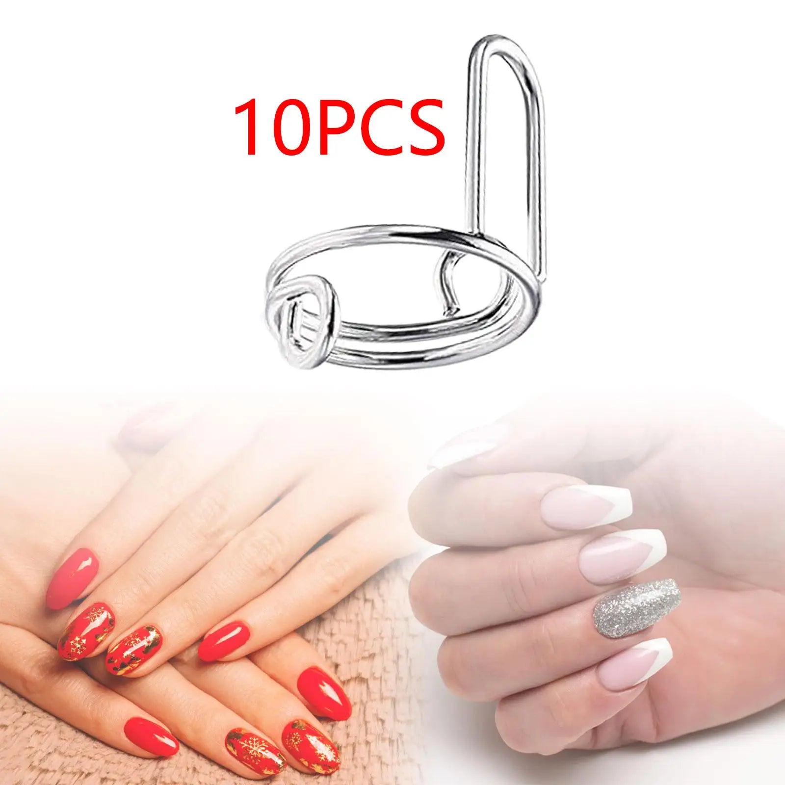NovaGlow™ Adjustable Nail Rings – The 10-Piece Halal Mani-Alternative