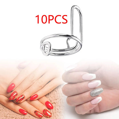 NovaGlow™ Adjustable Nail Rings – The 10-Piece Halal Mani-Alternative